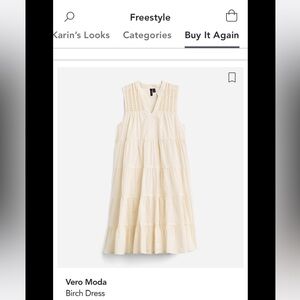 Vero MODA Spring/Summer Cream Dress